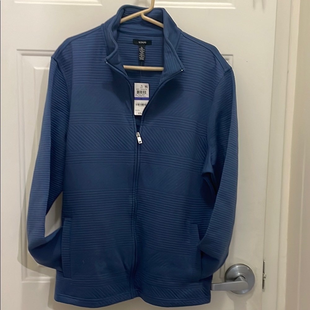 Alfani Men's Textured Blue Jacket